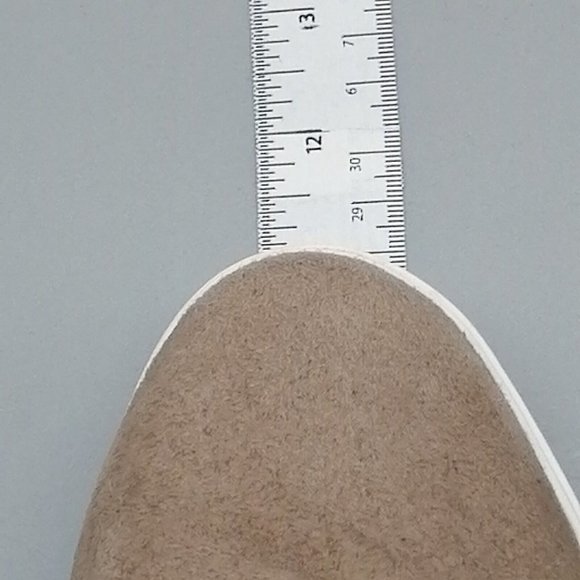 Maurices Womens Taryn Ankle Boot Tan Faux Suede Inside Wedge Zip Faux Fur Trim 9 - Picture 5 of 10